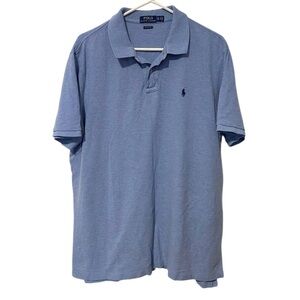 Polo Ralph Lauren Mens Short Sleeve Polo Shirt Pony Light Blue Size XL Casual